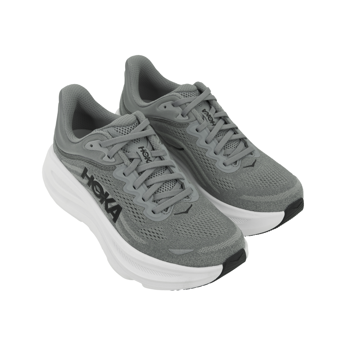 호카 본디 9 갈락틱 그레이 스텔라 그레이 - 레귤러(Hoka Bondi 9 Galactic Grey Stellar Grey - Regular) - 4