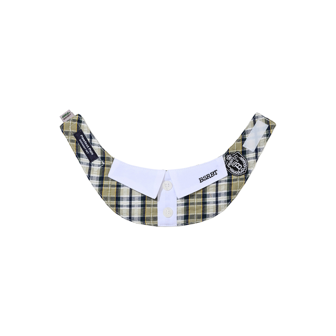 비에스래빗 펫 넥 카라 체크 베이지(Bsrabbit Pet Neck Collar Check Beige) - 2