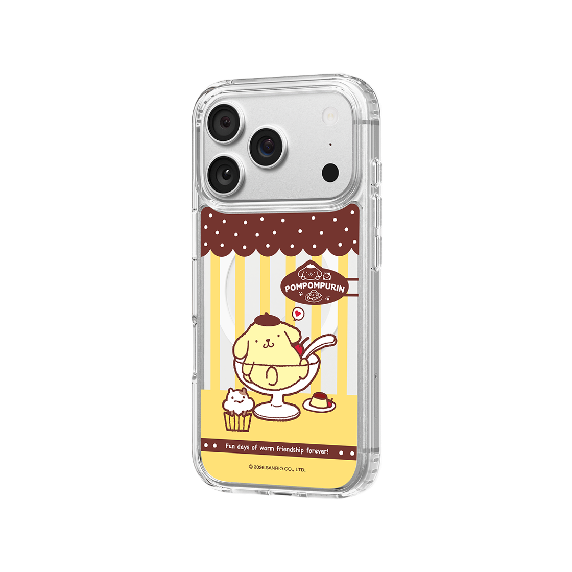 폼폼푸린 카페 스타일 클리어 마그넷 케이스 for iPhone17 Series(POMPOMPURIN Cafe Style Clear Magnet Case for iPhone17 Series) - 5