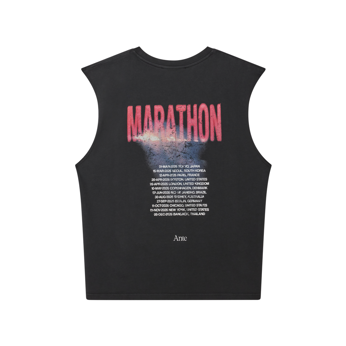 안테 베를린 월드 투어 2026 슬리브리스 블랙 - 26FW(Ante Berlin World Tour 2026 Sleeveless Black - 26FW) - 2
