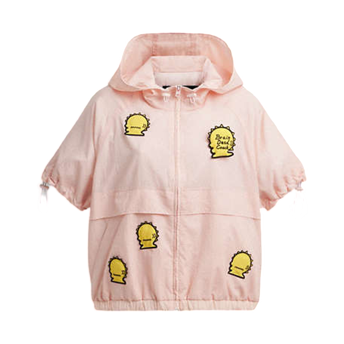 (W) 코치 x 브레인 데드 숏슬리브 윈드브레이커 라이트 핑크((W) Coach x Brain Dead Short Sleeve Windbreaker Light Pink)
