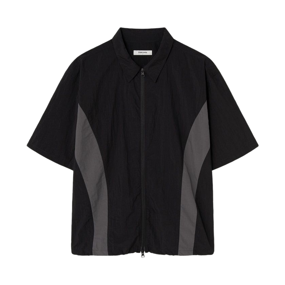 에잇세컨즈 집업 컬러 스트링 숏슬리브 셔켓 애쉬(8seconds Zip Up Color String Short Sleeve Shirket Ash)