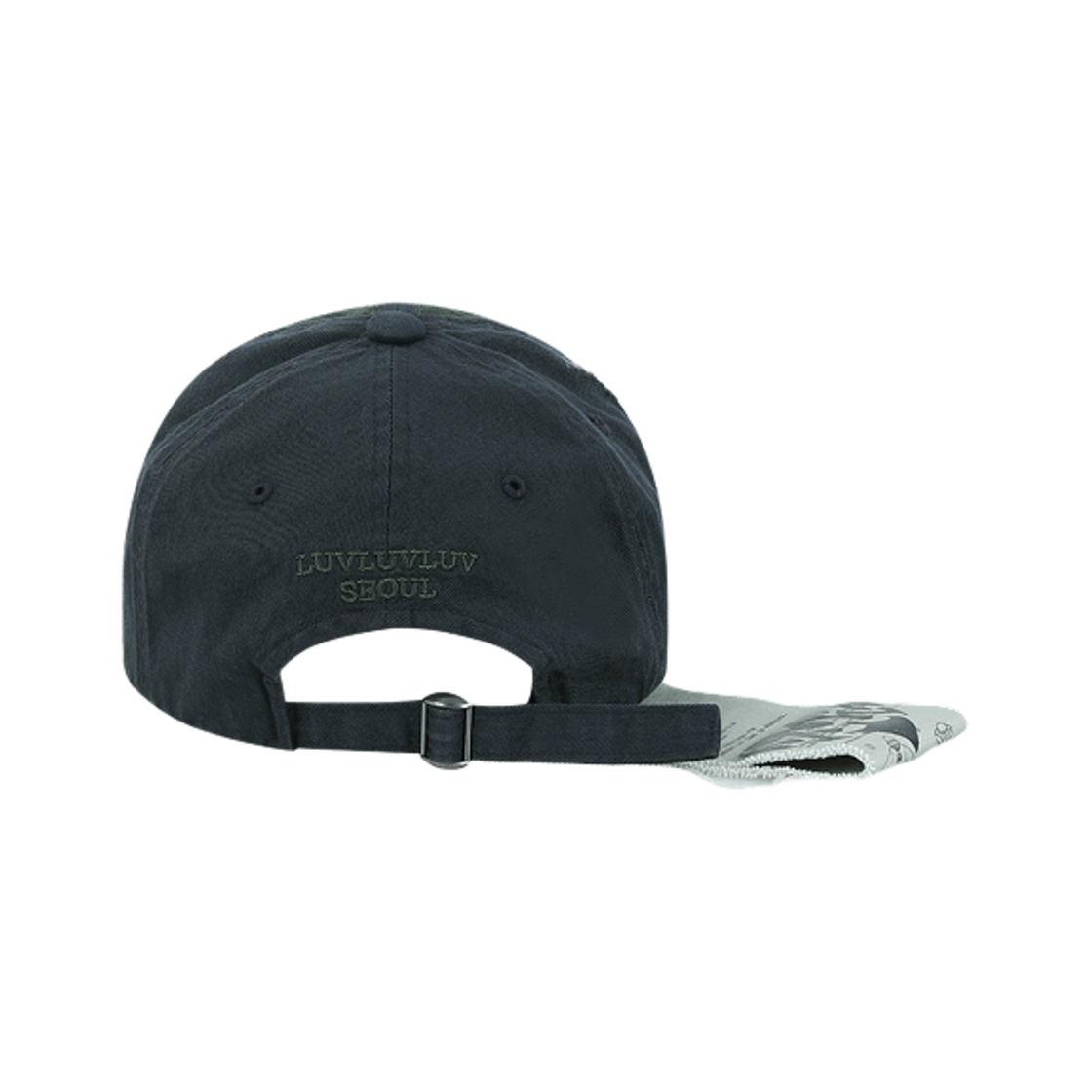 러브러브러브 FR 스틸 어라이브 6P 빈티지 볼캡 네이비(LUVLUVLUV FR Still Alive 6P Vintage Ball Cap NV) - 3