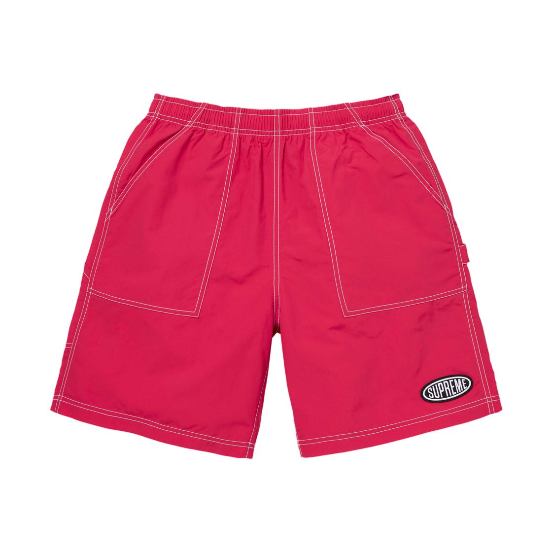 - Supreme Nylon Painter Short Magenta - 26SS