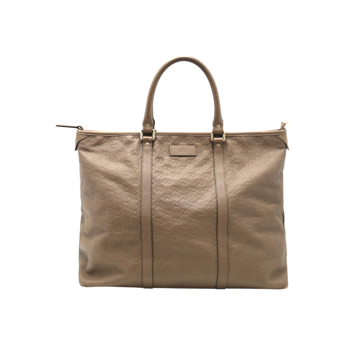 ITP3FC5W7AKW Gucci 201482 GG Shima Leather Tote Bag