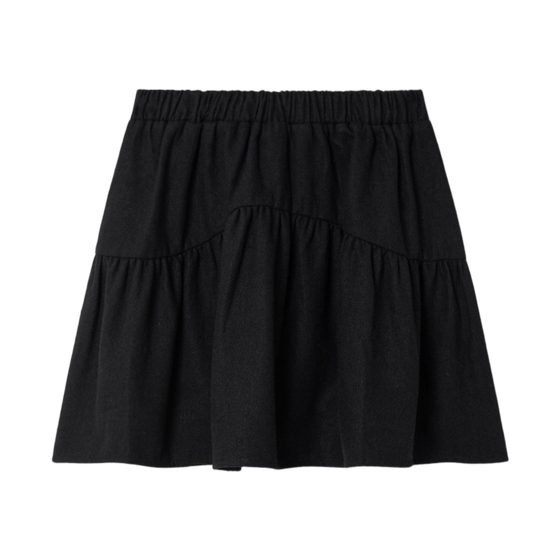 (W) 에잇세컨즈 프릴 미니 스커트 블랙((W) 8seconds Frill Mini Skirt Black)