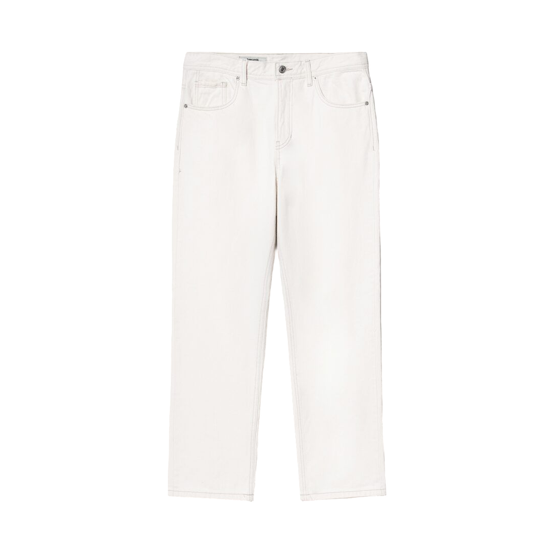 에잇세컨즈 에센셜 루즈 테이퍼드핏 데님 팬츠 아이보리(8seconds Essentials Loose Tapered Fit Denim Pants Ivory)