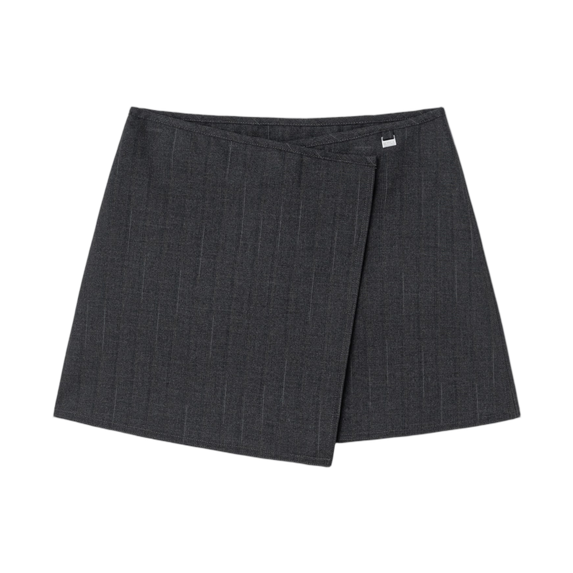 115227DQ14 (W) 8seconds Layered Rab Skirt Ash