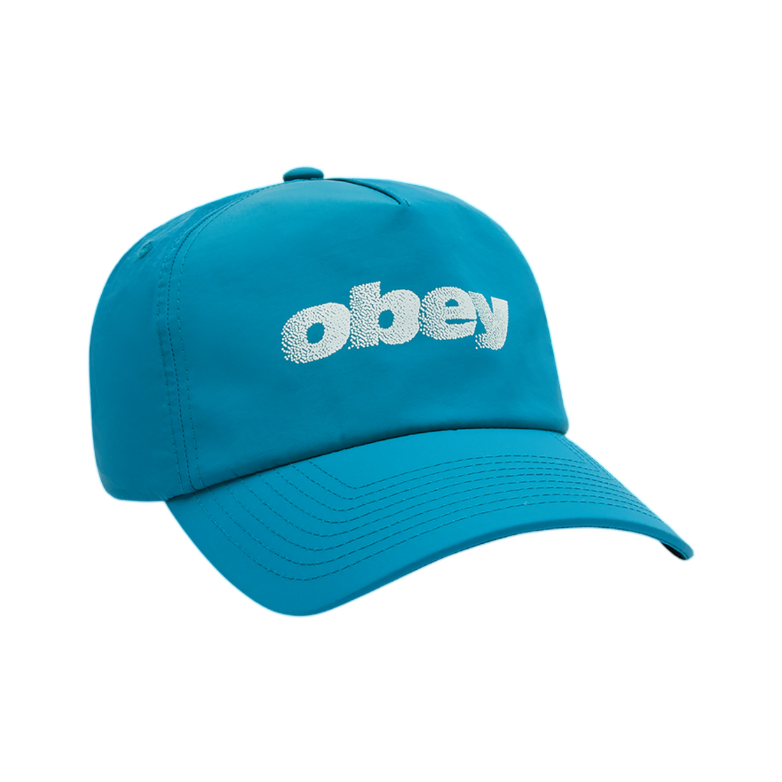 100490153 Obey Stipple 5 Panel Nylon Teal