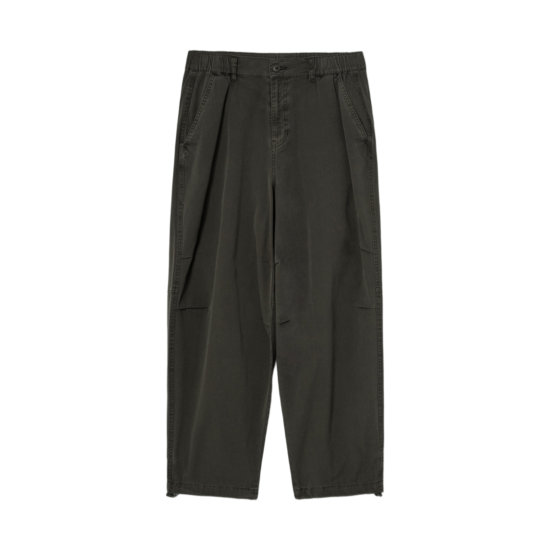 455321EQ1H 8seconds Parachute Garment Dyeing Cotton Pants Khaki