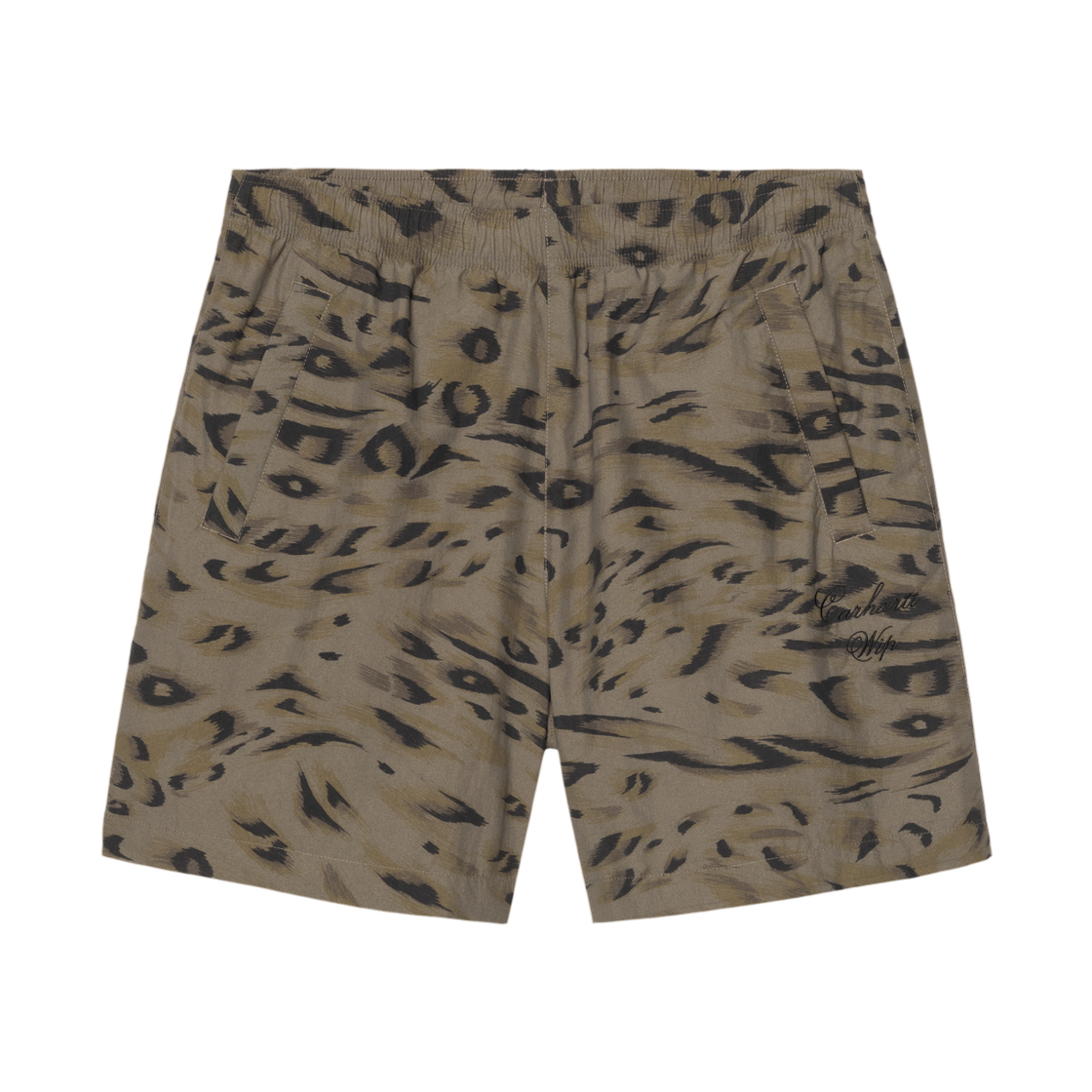 칼하트 WIP 트라본 숏 덕 페더 프린트 사이프러스 블랙(Carhartt WIP Travon Short Duck Feather Print Cypress Black) - 2