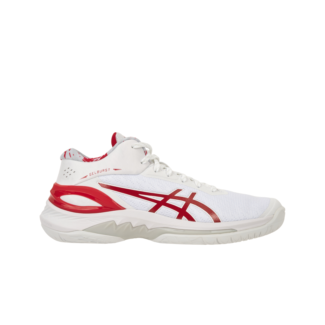 1063A099-101 Asics Gelburst 28 White Electric Red