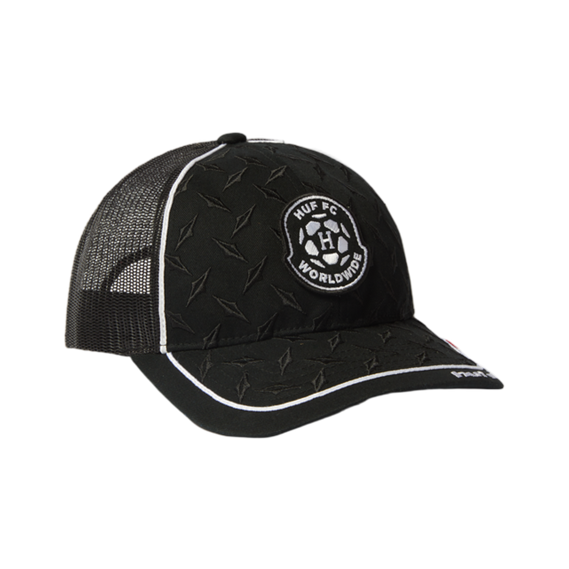 허프 다이아몬드 플레이트 트러커 햇 블랙(HUF Diamond Plate Trucker Hat Black)