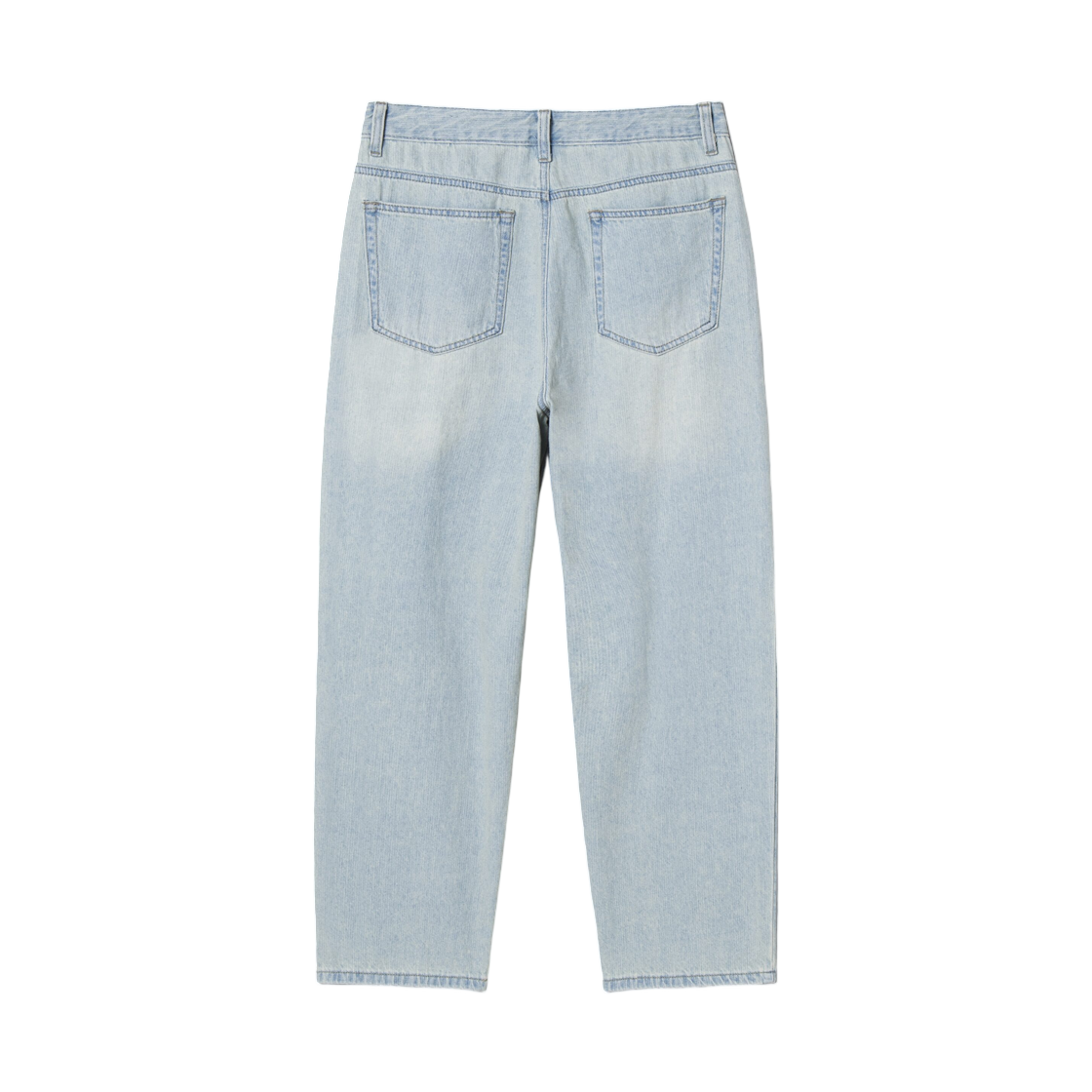 (W) 에잇세컨즈 로우온스 스트레이트 리넨데님 스카이 블루((W) 8seconds Low-Ounce Straight Linen Denim Sky Blue) - 2