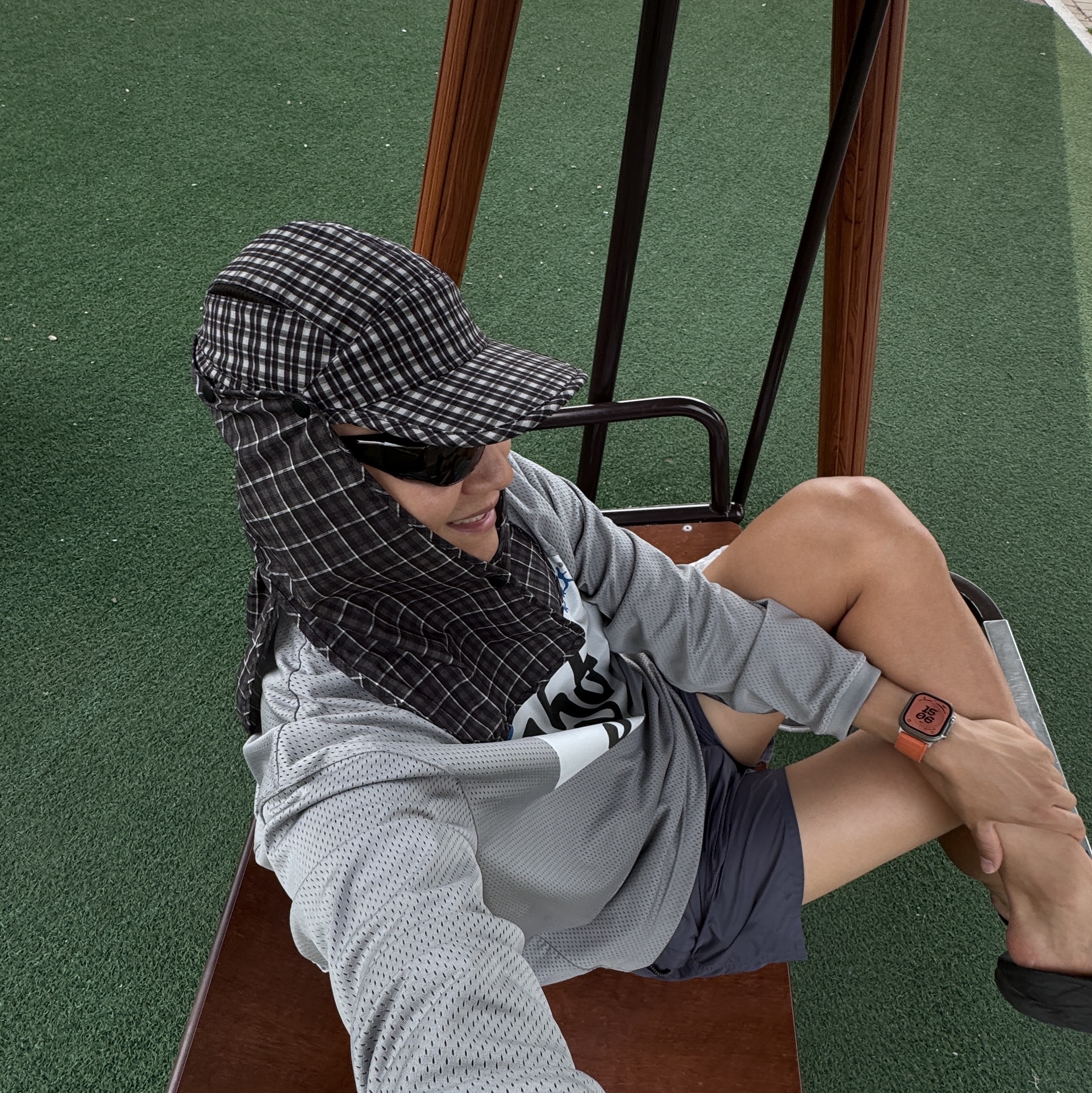 Our Legacy Work Shop Half Tights Black, Satisfy Mothtech T-Shirt Aged Quicksilver 착용 스타일 - 5
