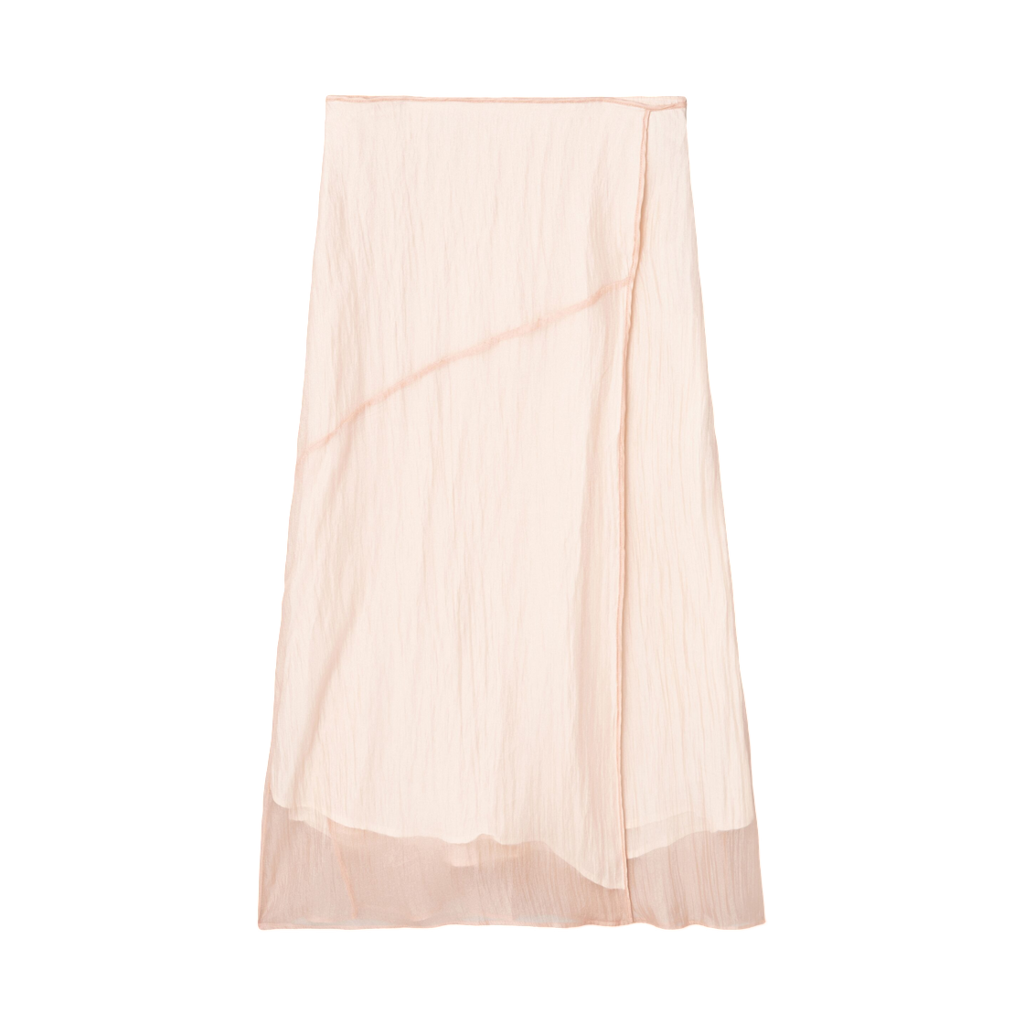 (W) 에잇세컨즈 시어 컬러 스커트 라이트 핑크((W) 8seconds Sheer Color Skirt Light Pink)