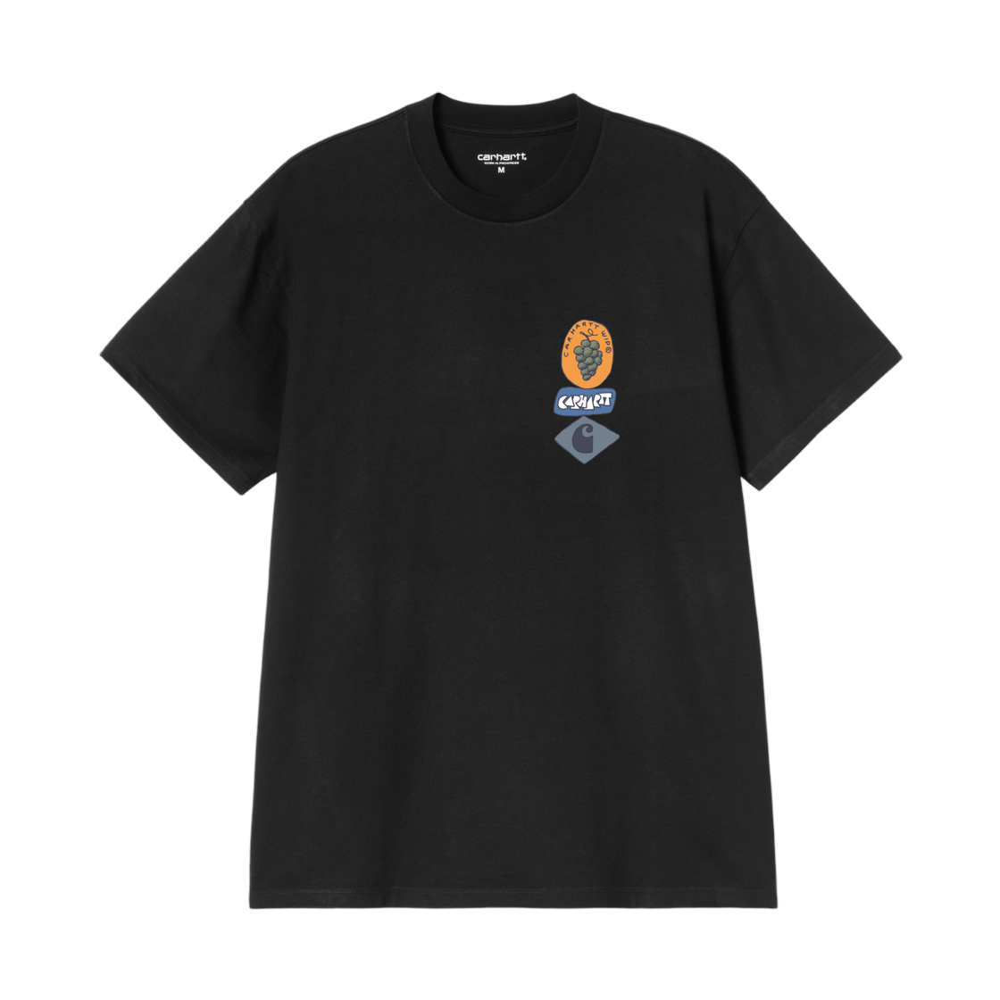 I036902-89-XX Carhartt WIP S/S Stacked Grapes T-Shirt Black
