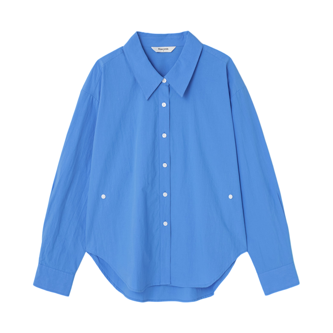 115364BY3P (W) 8seconds Office Solid Shirt Blue