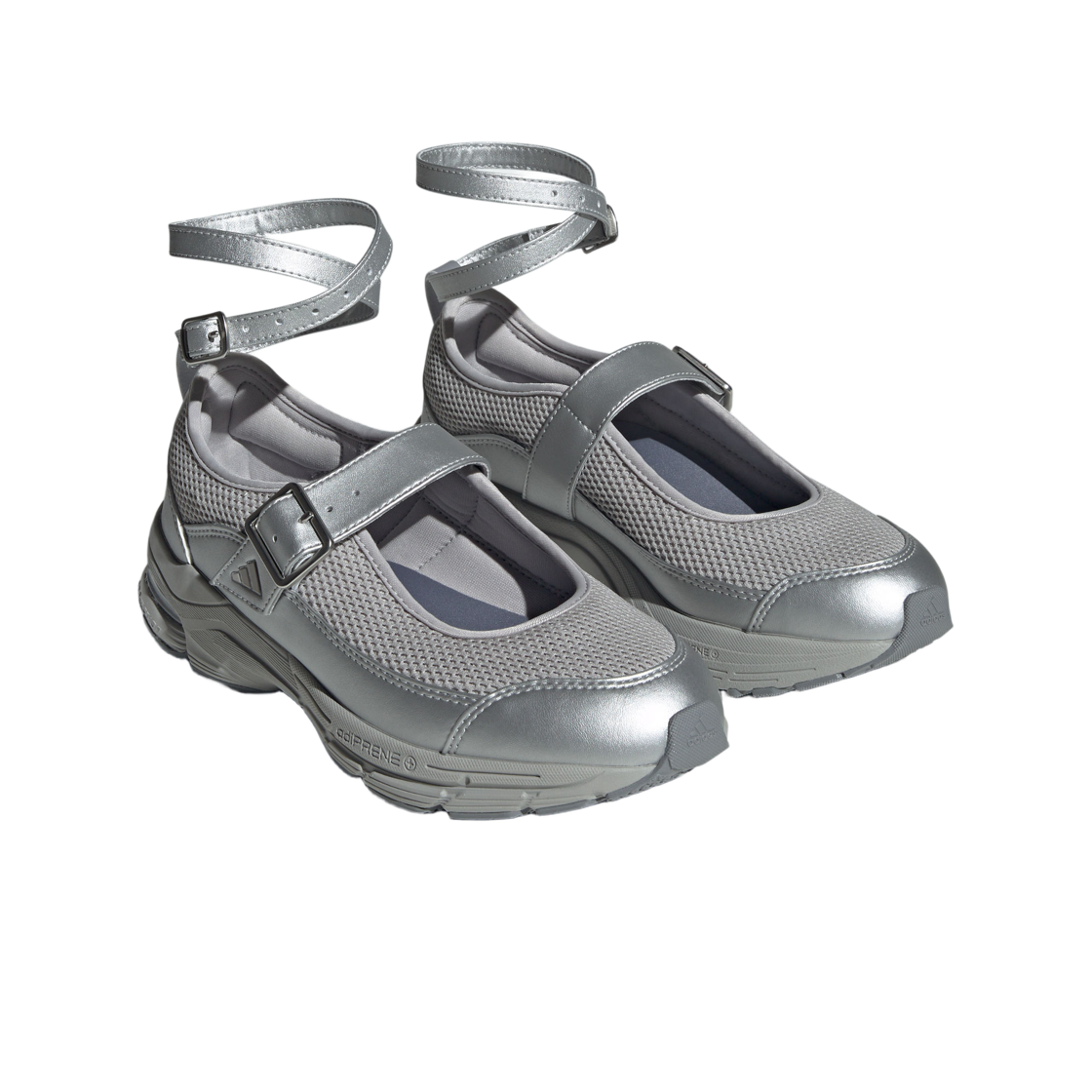 (W) 아디다스 포스 포모션 메리 제인 라이트 그레이 메탈릭 실버((W) Adidas Fos Formotion Mary Jane Light Gray Metallic Silver) - 3