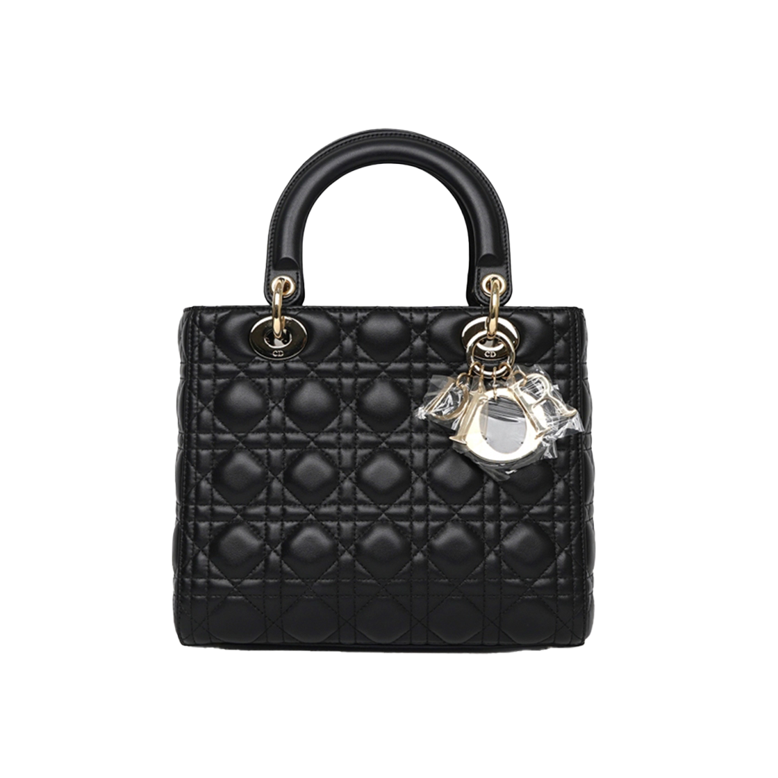 ITU43IOSQ6L3 Dior Lady Dior Lambskin Medium in Gold Hardware M0565ONGE
