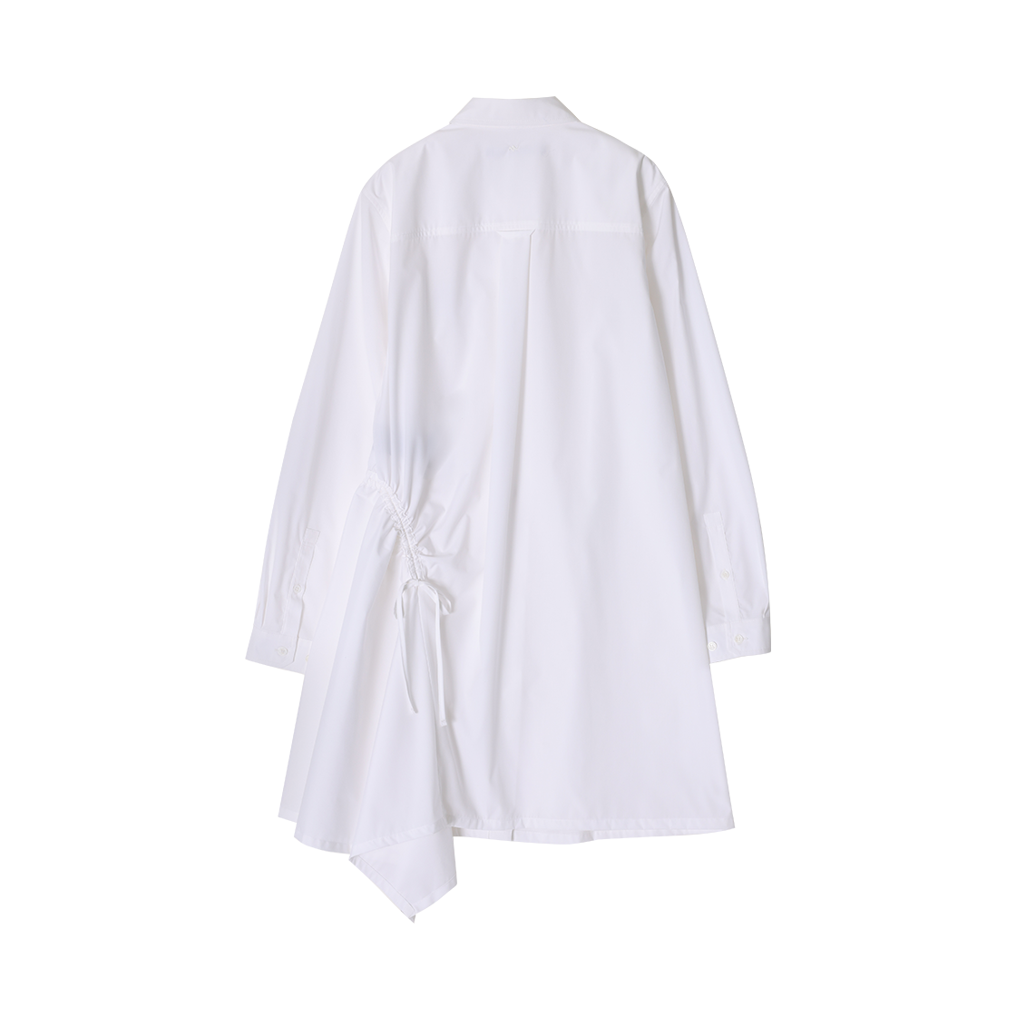 (W) 송지오 지제로 커브드 플레어 셔츠 원피스 화이트((W) SONGZIO ZZERO Curved Flare Shirt One Piece White) - 2
