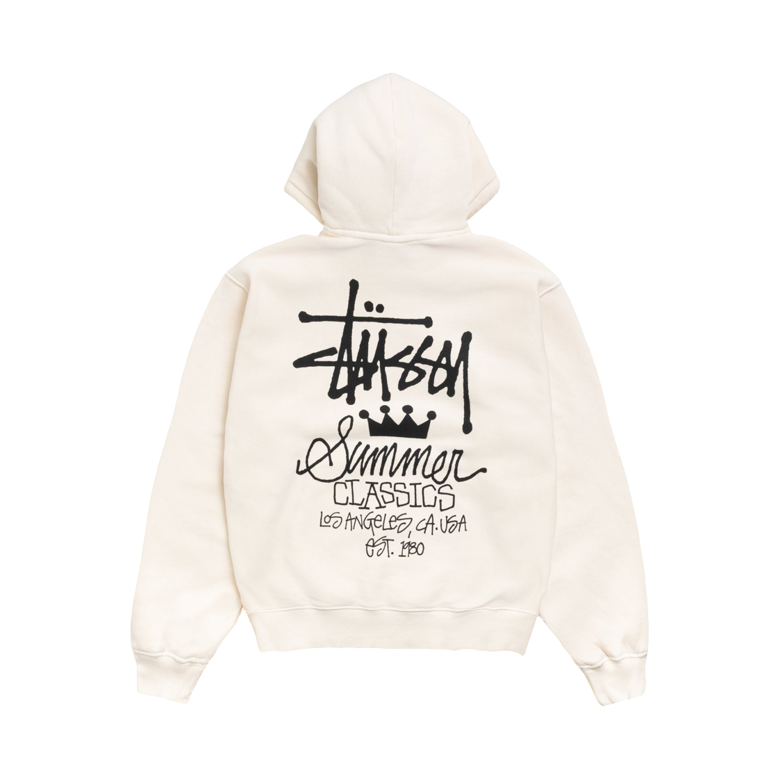 1925197 Stussy Summer Classics Hoodie Garment Dyed Bone