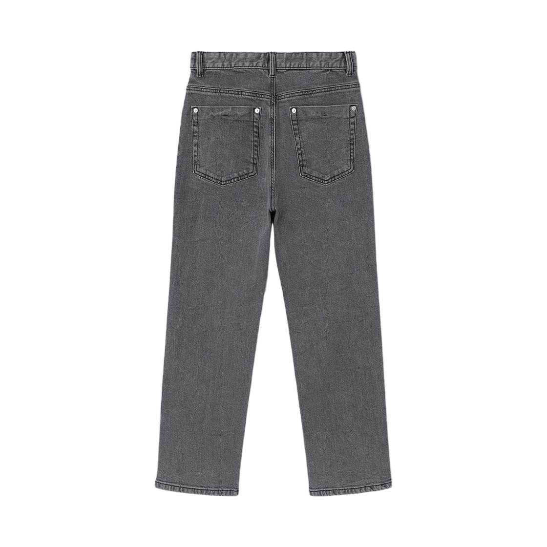 (W) 에잇세컨즈 미드렝스 스트레이트 데님 팬츠 라이트 그레이 실버((W) 8seconds Mid-length Straight Denim Pants Light Gray Silver) - 2