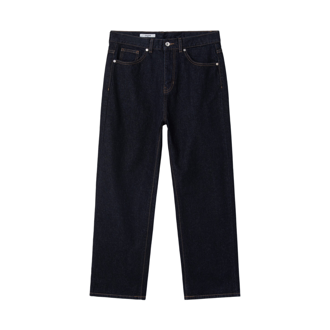 에잇세컨즈 에센셜 세미와이드핏 데님 팬츠 네이비(8seconds Essentials Semi Wide Fit Denim Pants Navy)