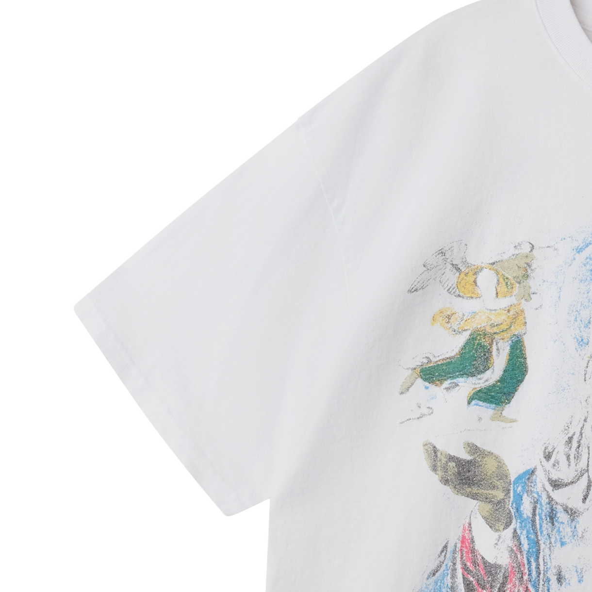 바스켓케이스 릴리프 티셔츠 화이트 - 26SS(Basketcase Relief T-Shirt White - 26SS) - 4