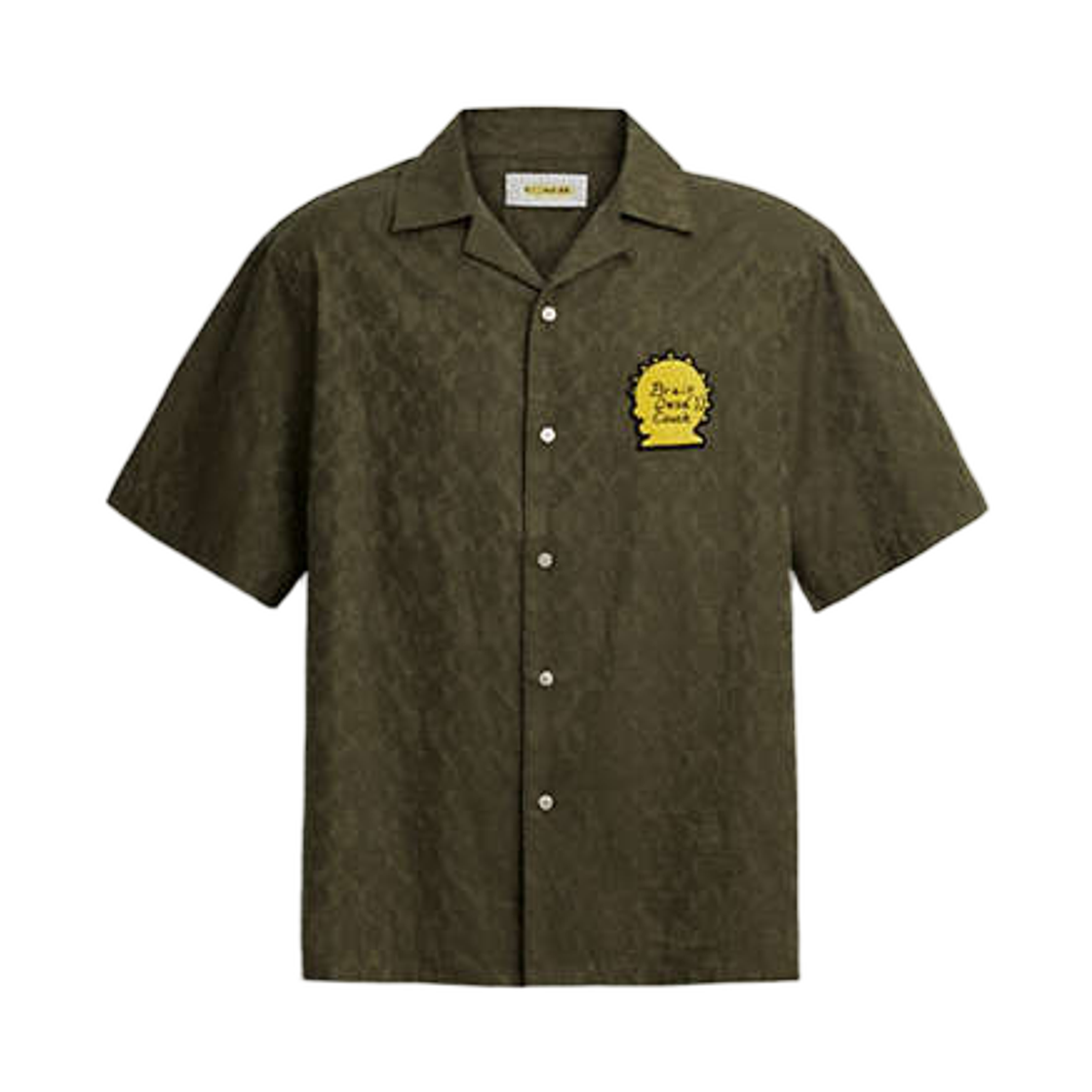 코치 x 브레인 데드 시그니처 캠프 셔츠 그린(Coach x Brain Dead Signature Camp Shirt Green) - 1