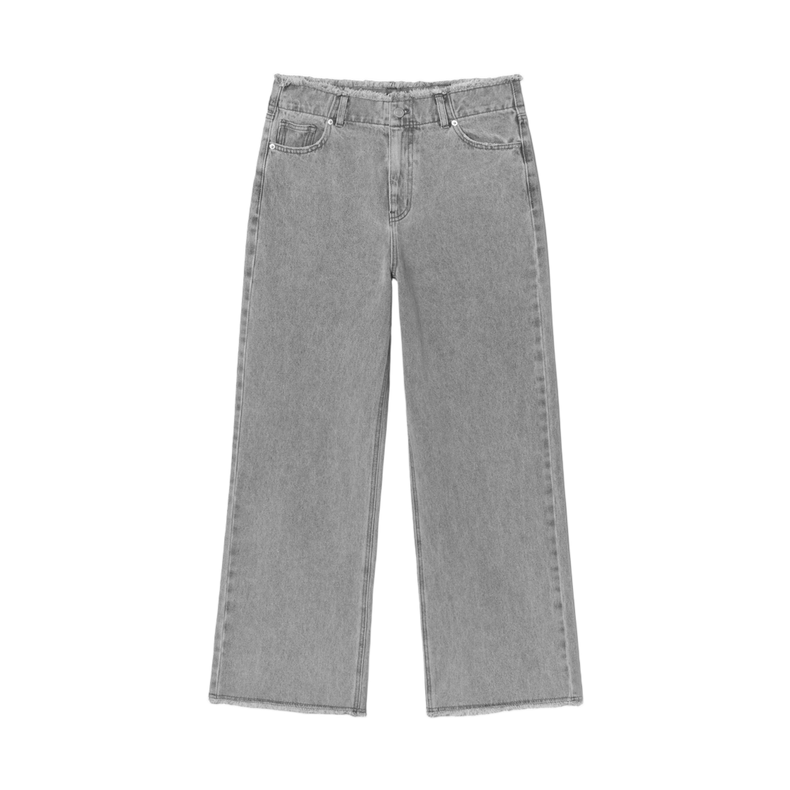 165521AP63 (W) 8seconds Cut Out Detail Denim Gray Antique Silver