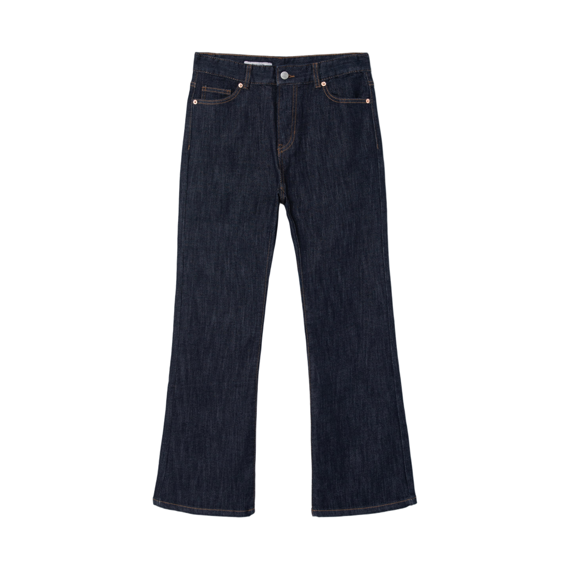 (W) 에잇세컨즈 미드렝스 부츠컷 데님 팬츠 네이비((W) 8seconds Mid-length Bootcut Denim Pants Navy) - 1