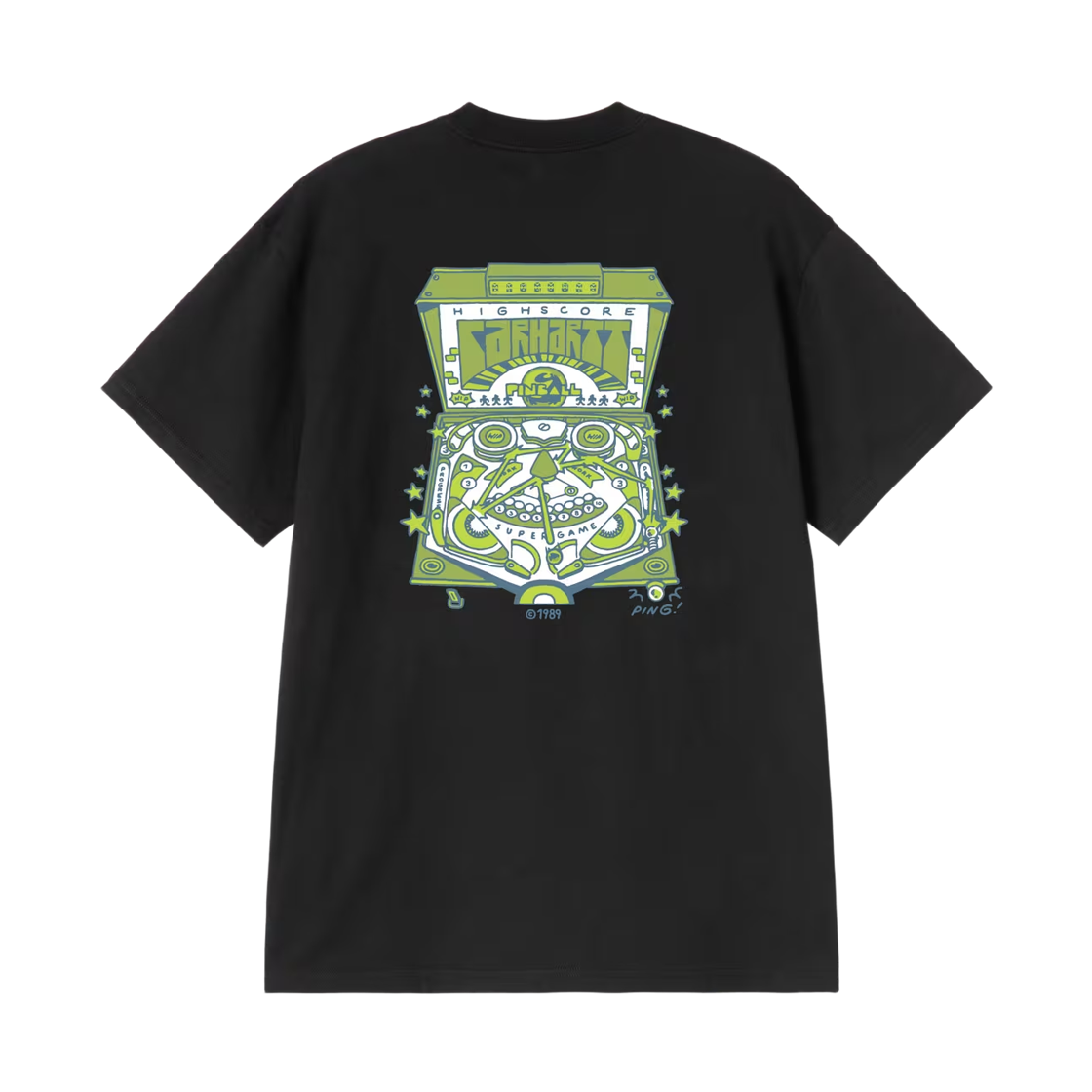 칼하트 WIP 숏슬리브 핀볼 티셔츠 블랙(Carhartt WIP S/S Pinball T-Shirt Black) - 2