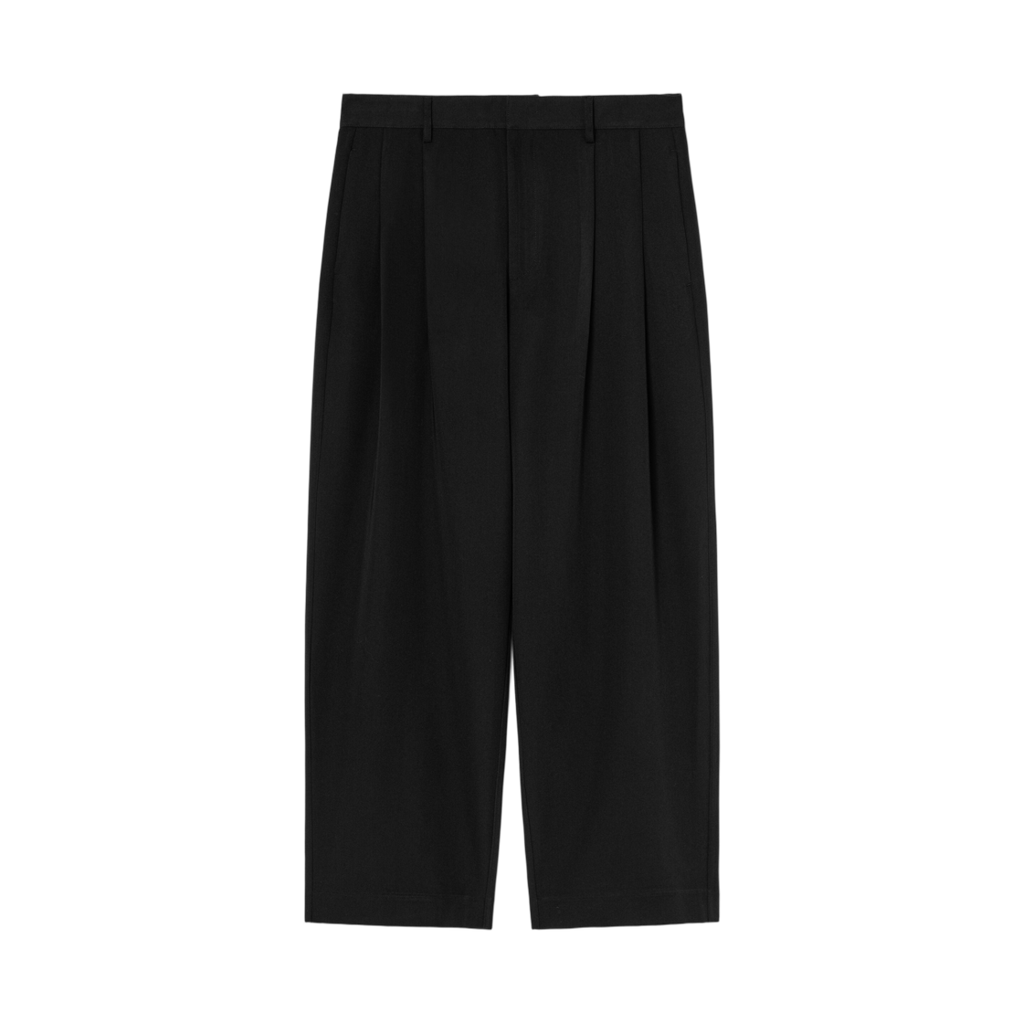 455221EQ85 8seconds Semi Wide Pin Tuck Slacks Black