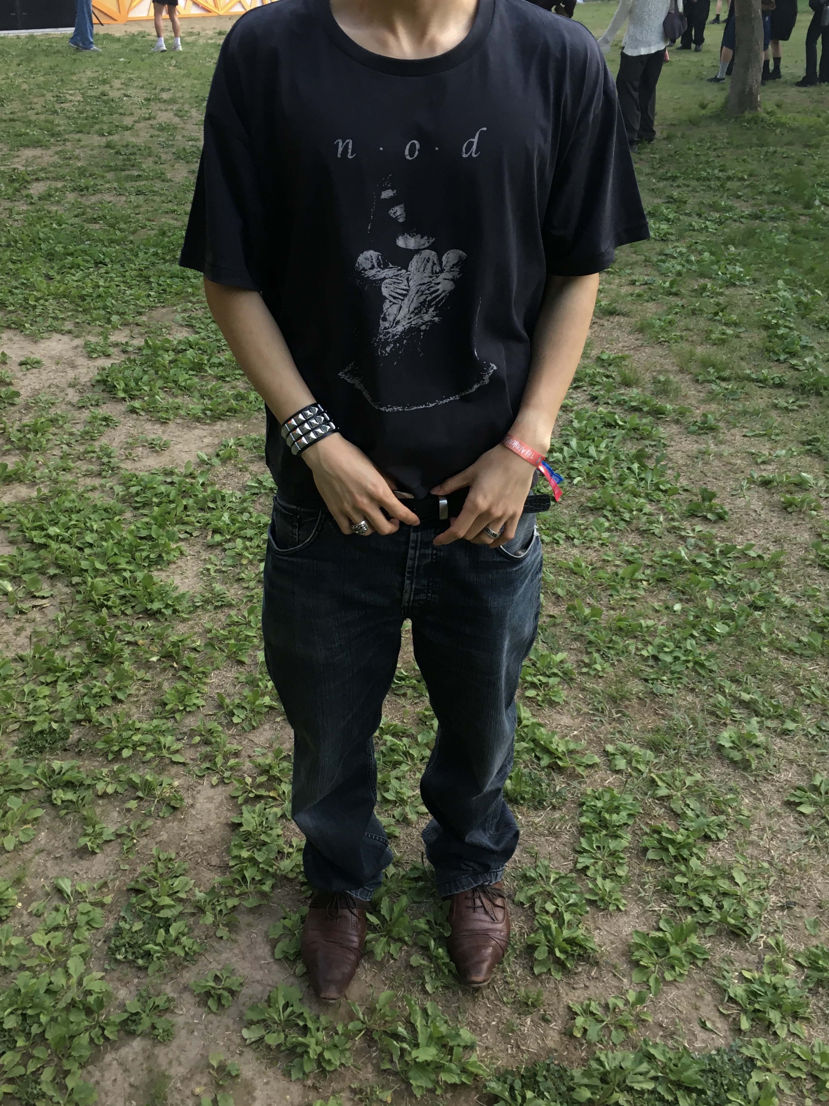 NOD Caretaker T-shirts Black 착용 스타일 - 1