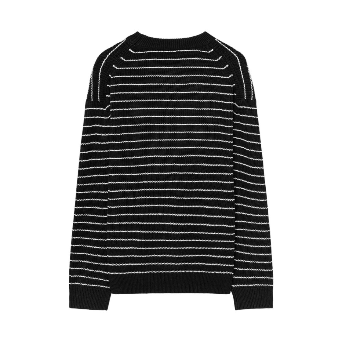 에잇세컨즈 핀 스트라이프 니트 풀오버 블랙(8seconds Pin Stripe Knit Pullover Black) - 2