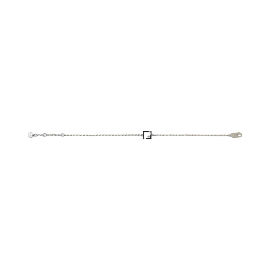 펜디 FF 브레이슬릿 블랙 실버(Fendi FF Bracelet Black Silver)
