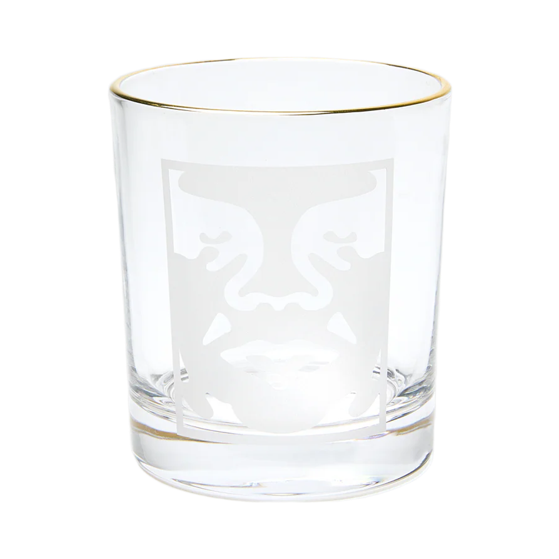 오베이 볼드 로고 드링킹 글래스 클리어(Obey Bold Logo Drinking Glass Clear)