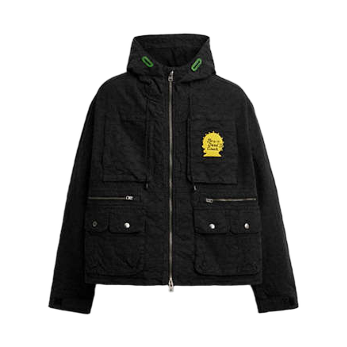 코치 x 브레인 데드 초어 자켓 후드 블랙 시그니처(Coach x Brain Dead Chore Jacket with Hood Black Signature) - 1