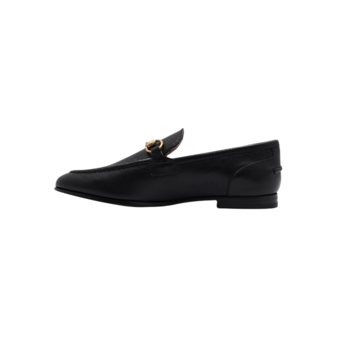 구찌 406556 블랙 레더 홀스빗 여성 로퍼 구두aa64369(Gucci 406556 Black Leather Horsebit Loafers)
