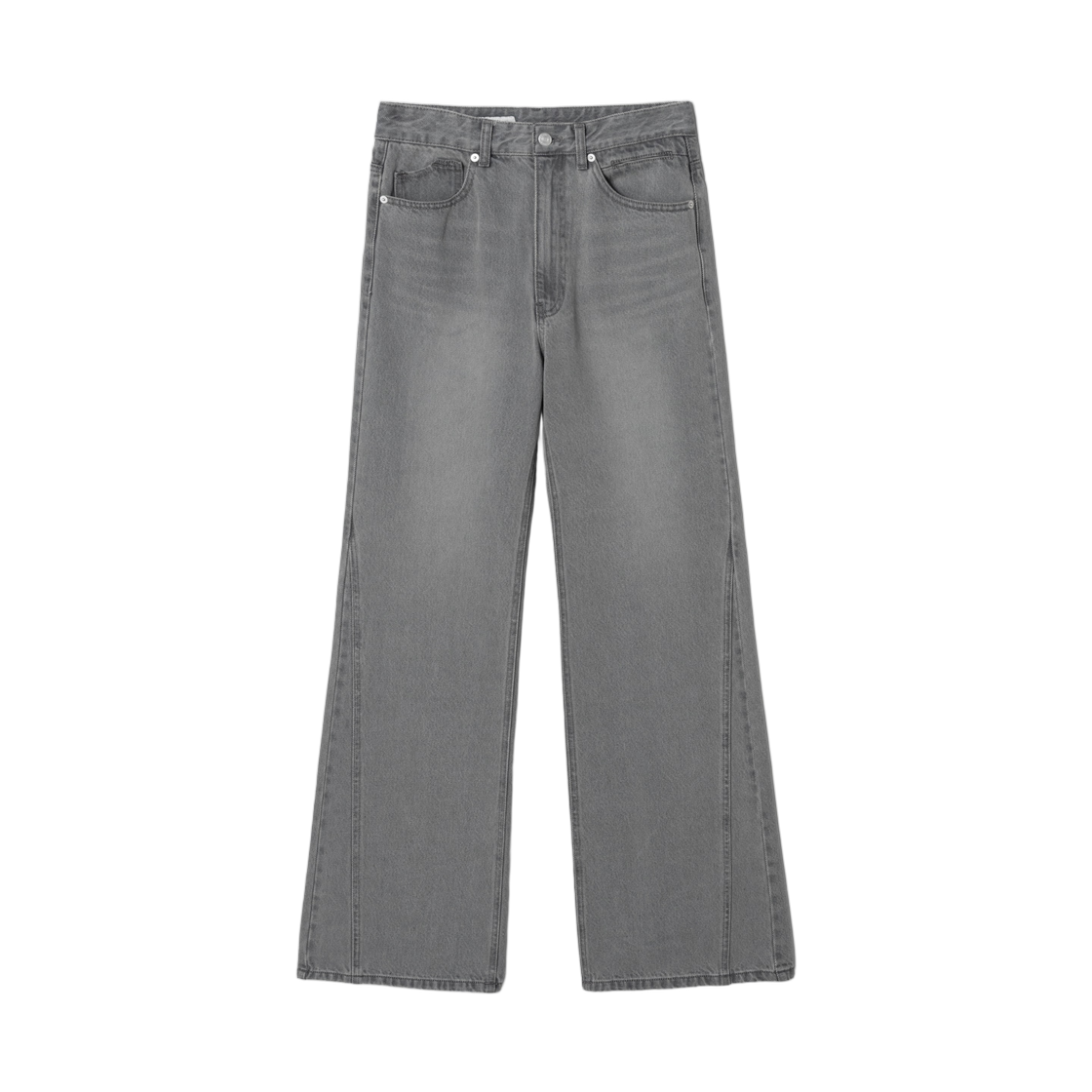(W) 에잇세컨즈 더블 컷 부츠컷 데님 라이트 그레이 실버((W) 8seconds Double Cut Bootcut Denim Light Gray Silver)