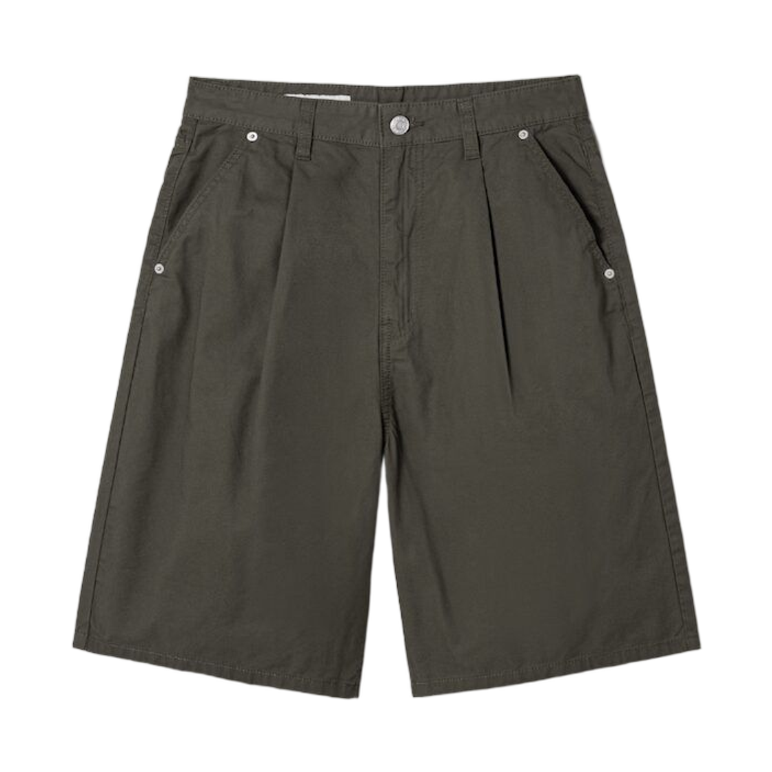 (W) 에잇세컨즈 코튼워싱 버뮤다 쇼츠 카키((W) 8seconds Cotton Washing Bermuda Shorts Khaki) - 1