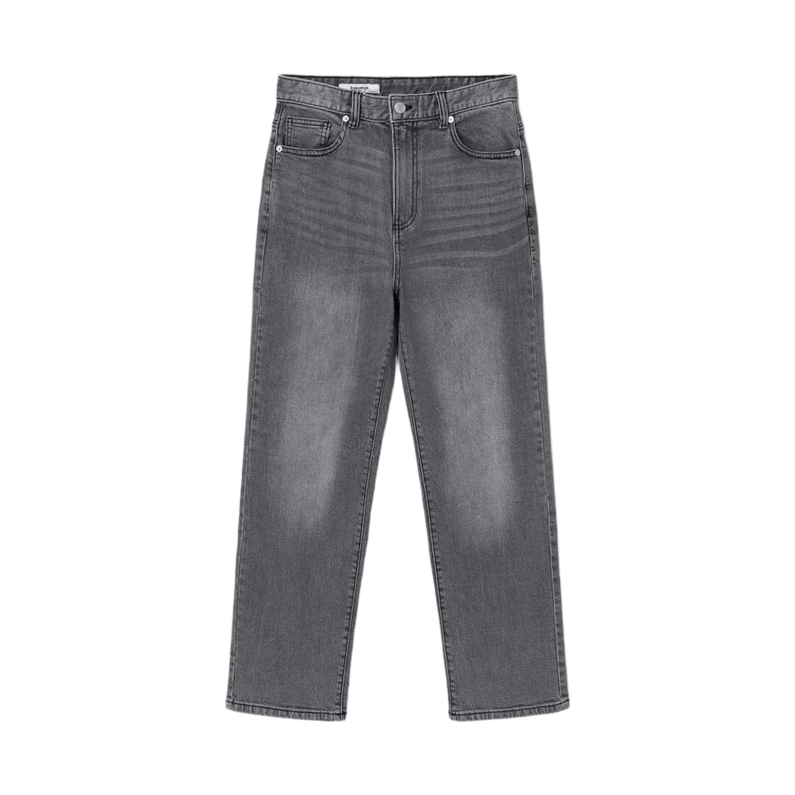 (W) 에잇세컨즈 미드렝스 스트레이트 데님 팬츠 라이트 그레이 실버((W) 8seconds Mid-length Straight Denim Pants Light Gray Silver)
