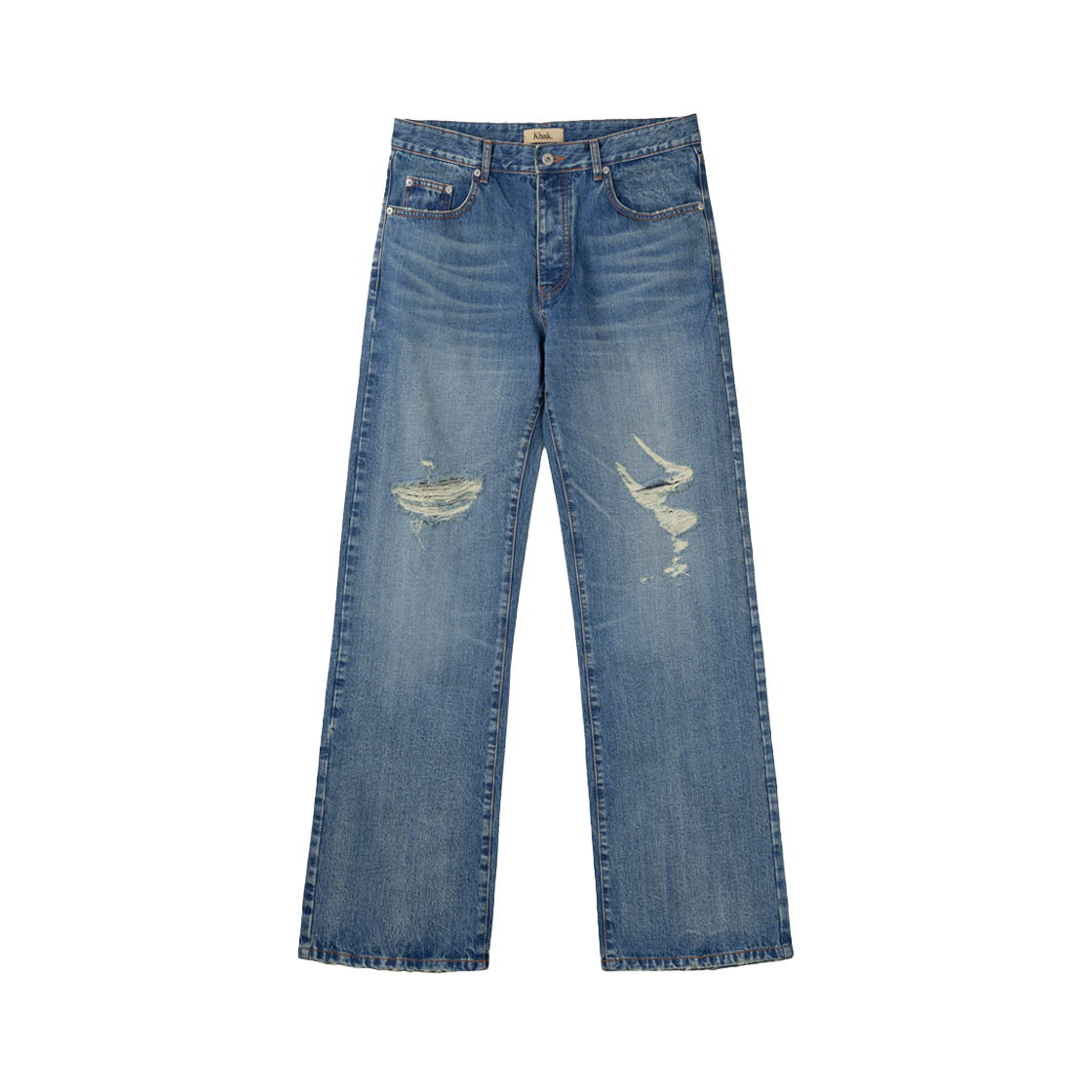 칵 로우라이즈 진 빈티지 블루(Khak. Low-Rise Jeans In Cotton Vintage Blue)