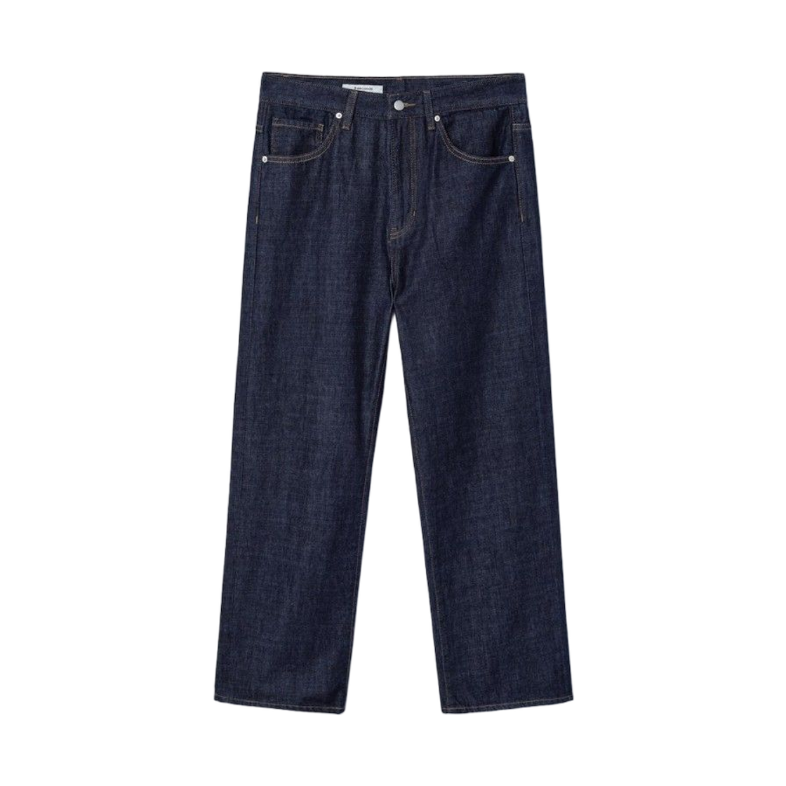 에잇세컨즈 에센셜 세미와이드 핏 데님 팬츠 네이비(8seconds Essentials Semi Wide Fit Denim Pants Navy)