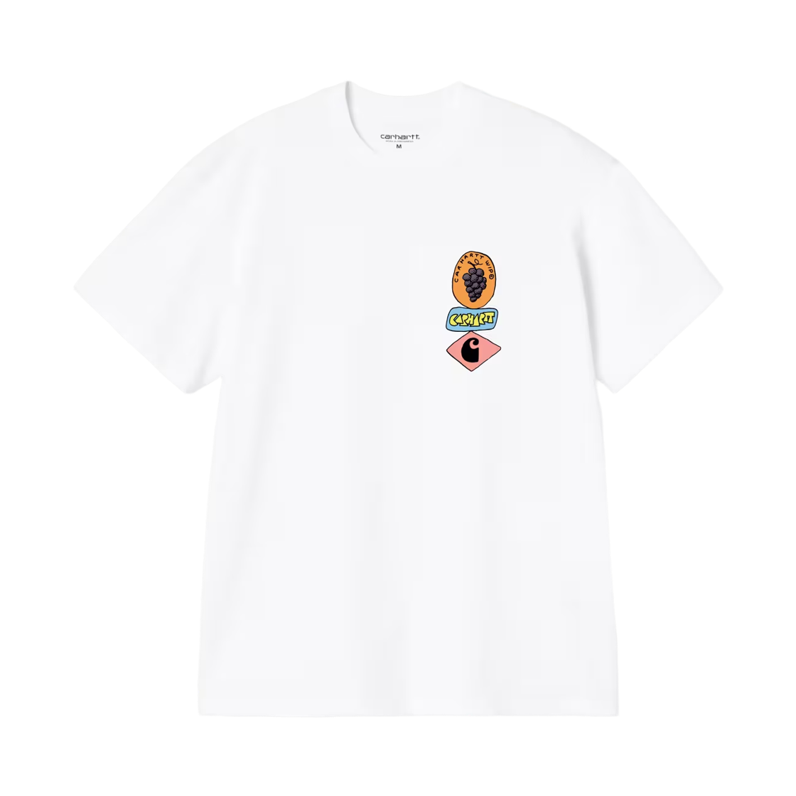 I036902-02-XX Carhartt WIP S/S Stacked Grapes T-Shirt White