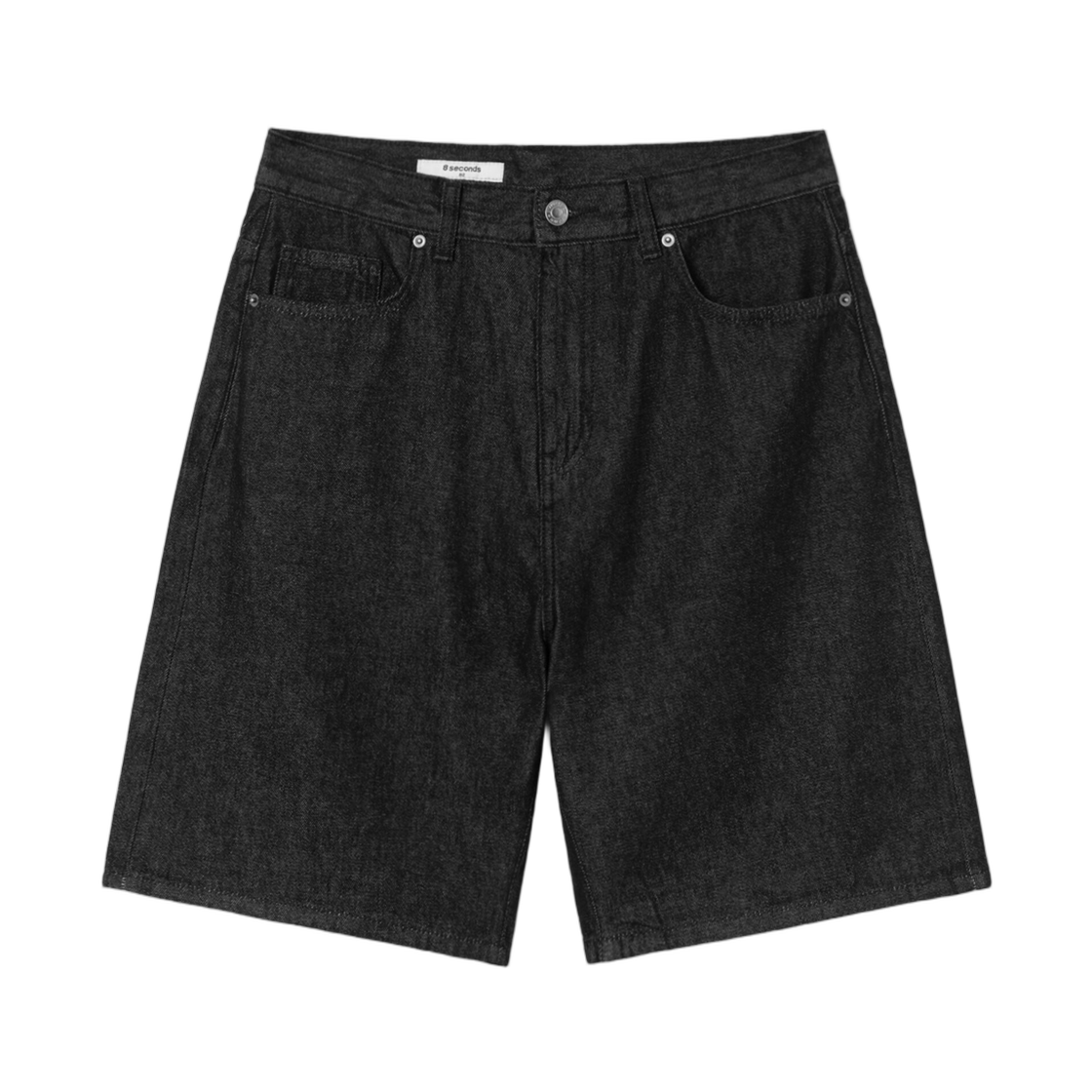 425525LPF5 8seconds Essentials Denim Shorts Black