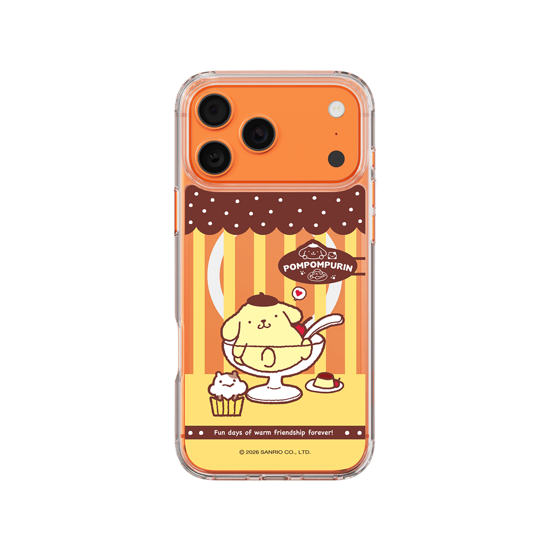 폼폼푸린 카페 스타일 클리어 마그넷 케이스 for iPhone17 Series(POMPOMPURIN Cafe Style Clear Magnet Case for iPhone17 Series)
