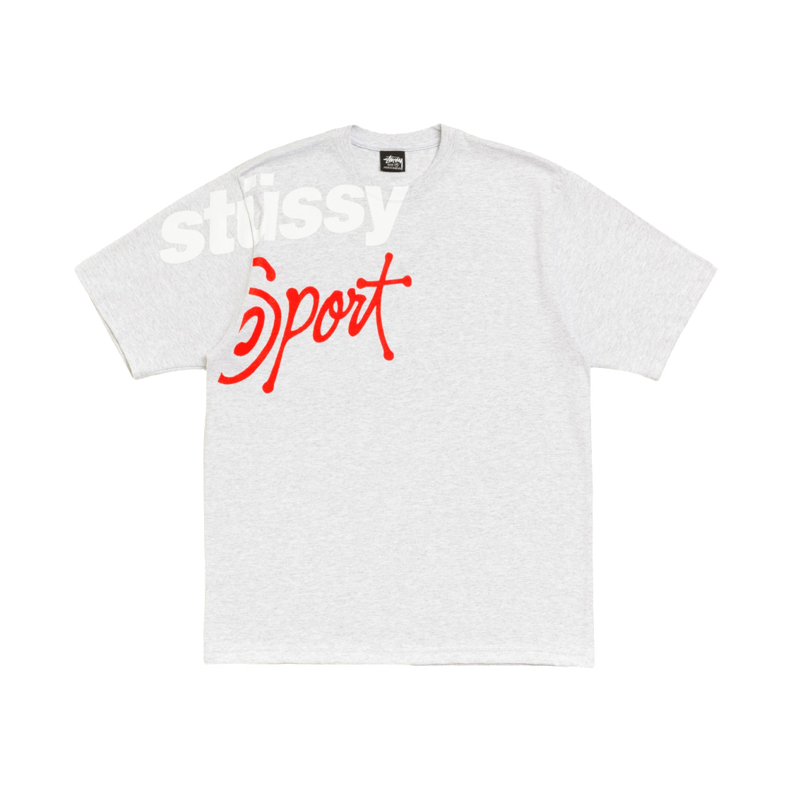 스투시 스포츠 스톤 워시드 티셔츠 애쉬 헤더(Stussy Sport Stone Washed T-Shirt Ash Heather) - 1
