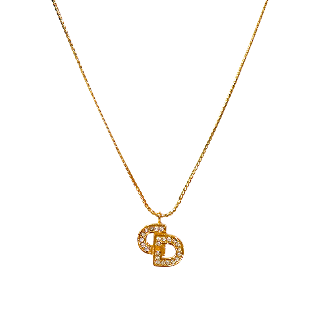 IT27JLASVVCW Dior Cubic CD Gold Necklace A-B59142